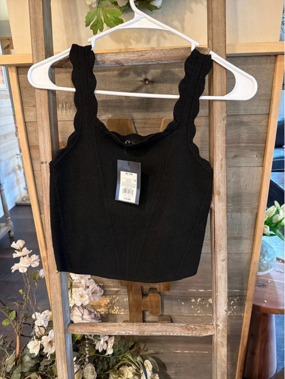 Girls sweater tank top